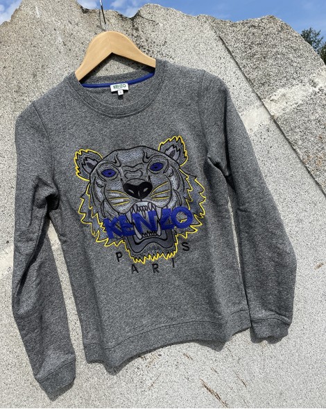 Mikina dámská Kenzo Jungle PARIS šedá