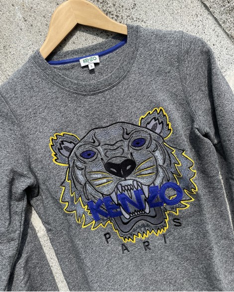 Mikina dámská Kenzo Jungle PARIS šedá