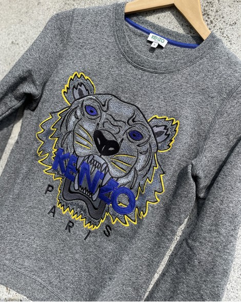Mikina dámská Kenzo Jungle PARIS šedá