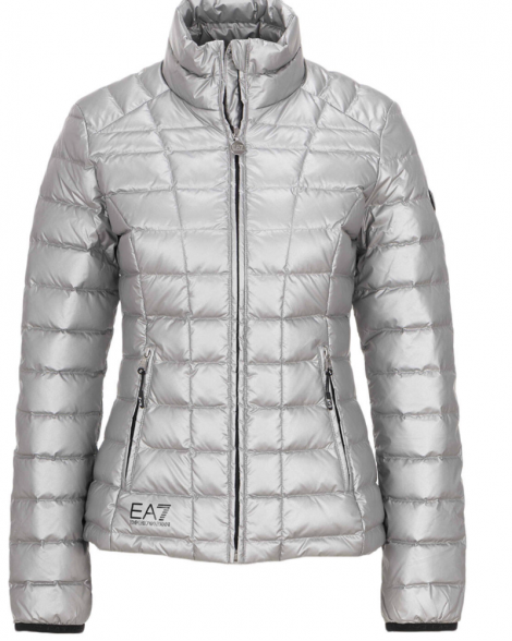 Bunda dámská Armani Jeans stříbrná