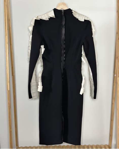 Šaty dámské Lanvin Ecru Les Bandage Peplum