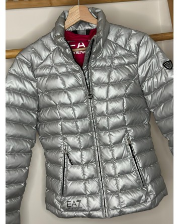 Bunda dámská Armani Jeans stříbrná