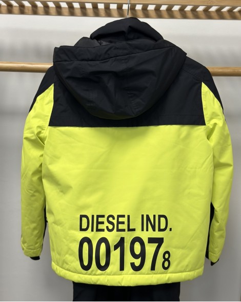 Lyžařská souprava dětská Diesel černo-reflexní žlutá