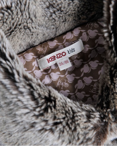Kožich dětský Kenzo Kids hnědý
